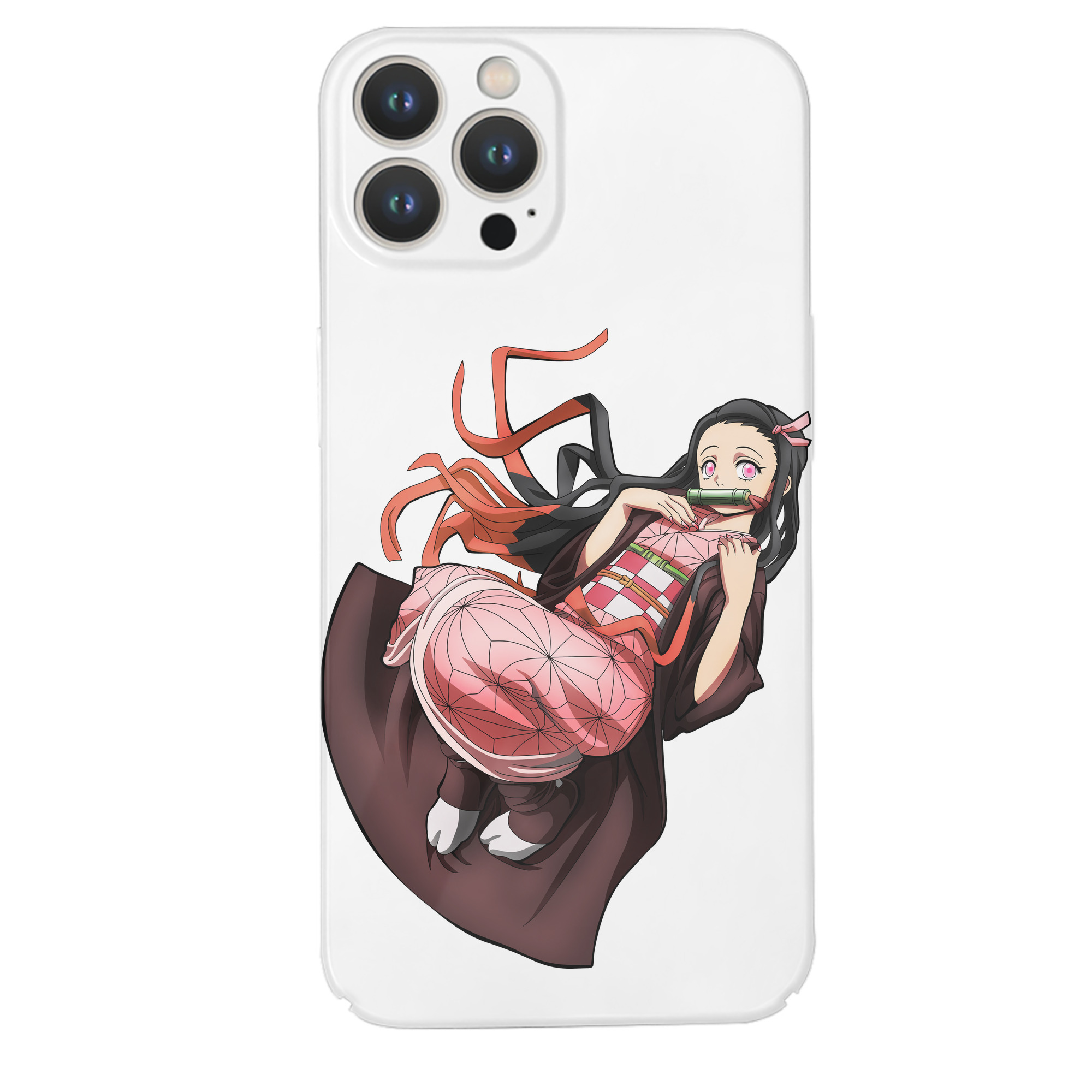 （画像用） 鬼滅の刃（きめつのやいば）竈門 禰󠄀豆子／かまど ねずこ Kamado Nezuko 【iPhone 14シリーズ対応】ハードケース